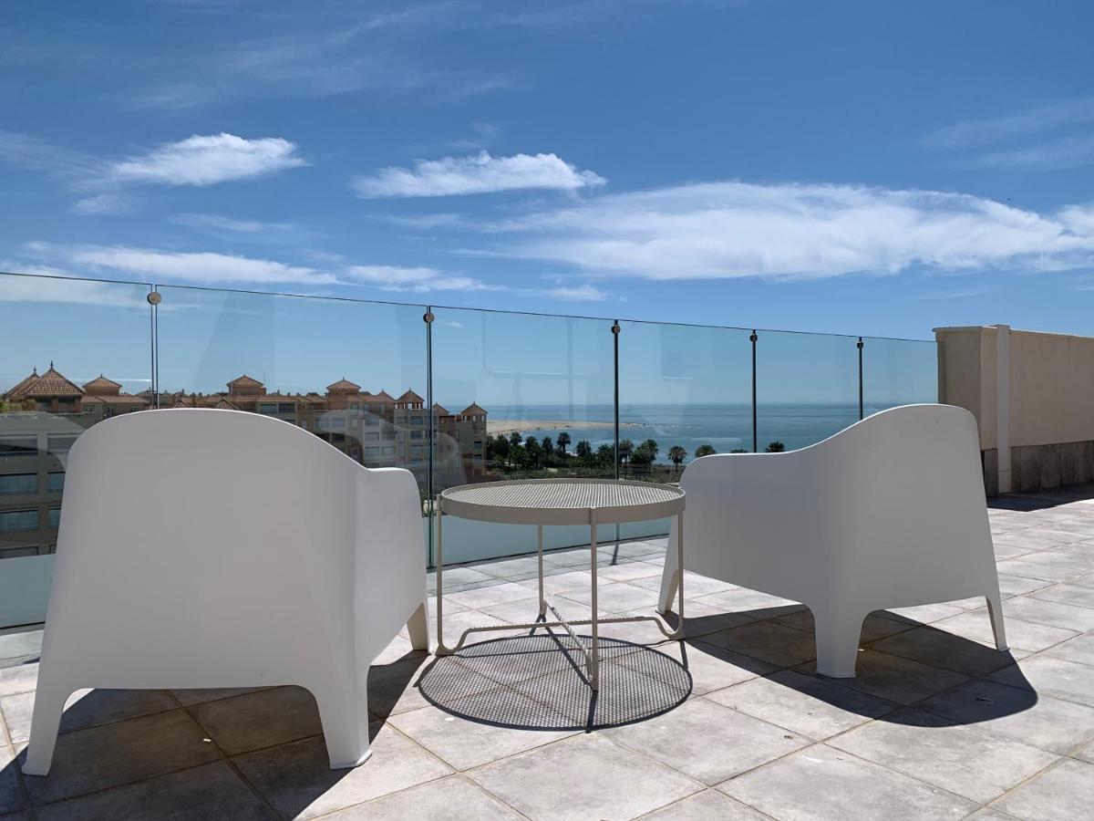 Ferienwohnung Penthouse With Wide Terrace Next To The Ocean Huelva Exterior foto